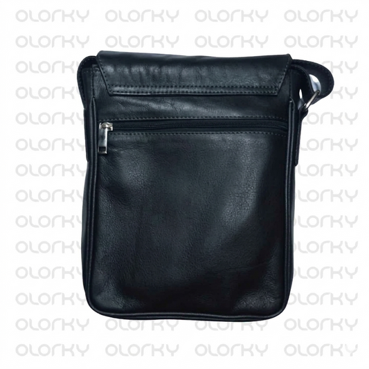 Black Leather Crossbody Bag