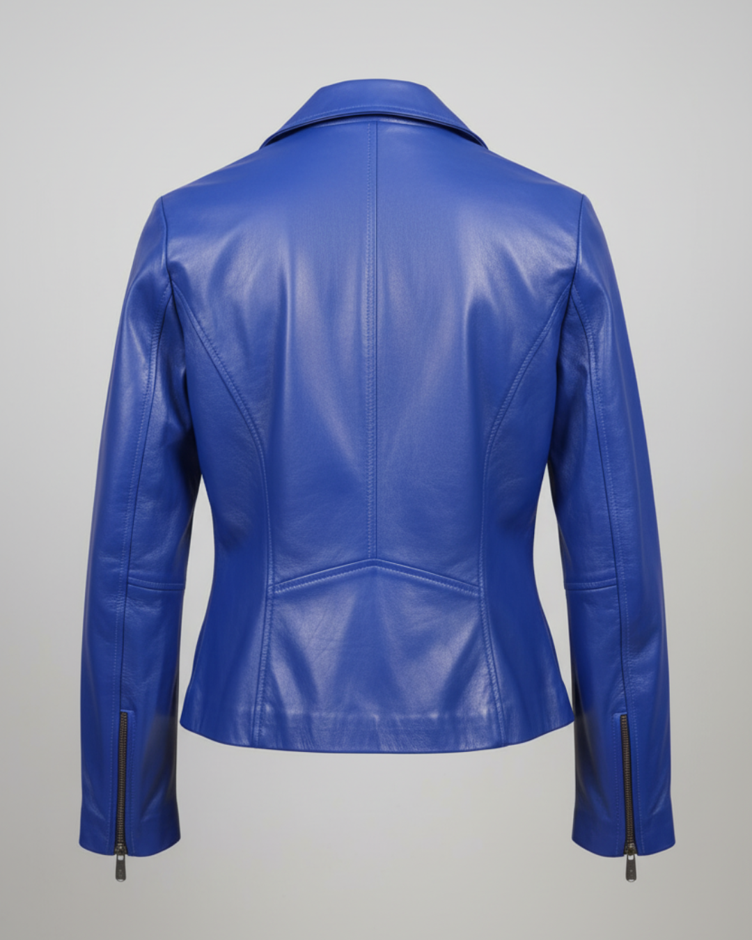 Ava - (Blue) Sheep Leather Jacket