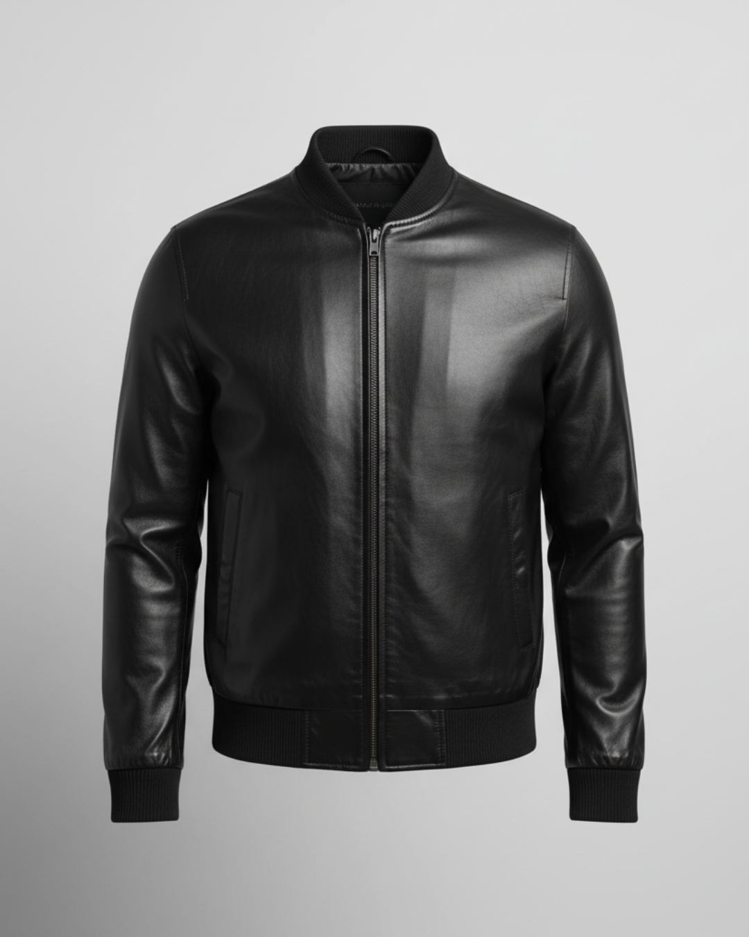 Bomber - (Black) Sheep Leather Jacket