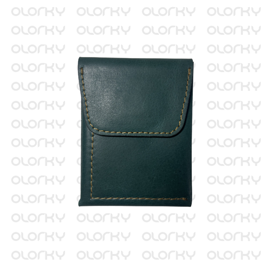 Onyx - Compact Leather Wallet - Green