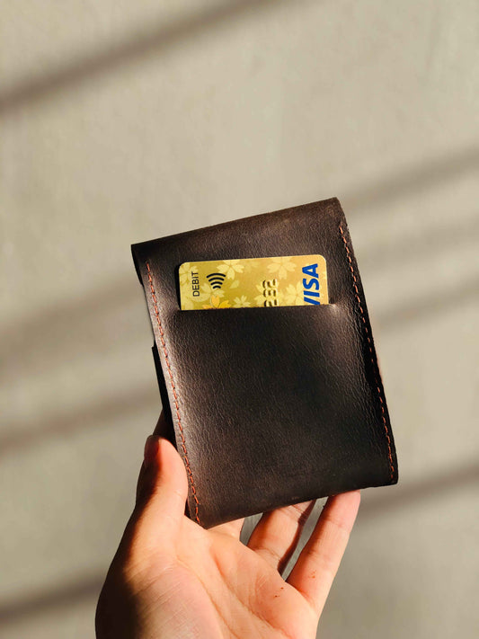 The Titan (BROWN) - Minimal Leather Wallet