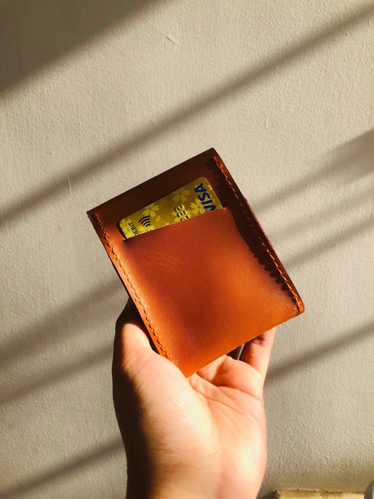 The Titan (TAN) - Minimal Leather Wallet