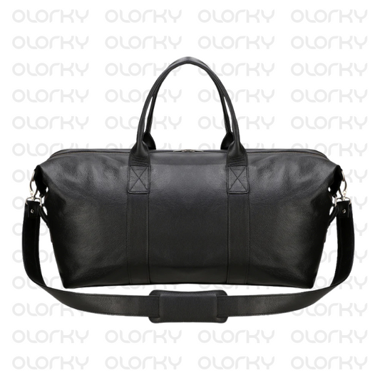 Nomad Leather Duffle Bag - Black
