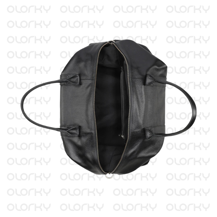 Nomad Leather Duffle Bag - Black