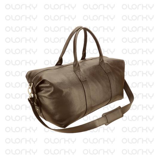 Nomad Leather Duffle Bag - Brown