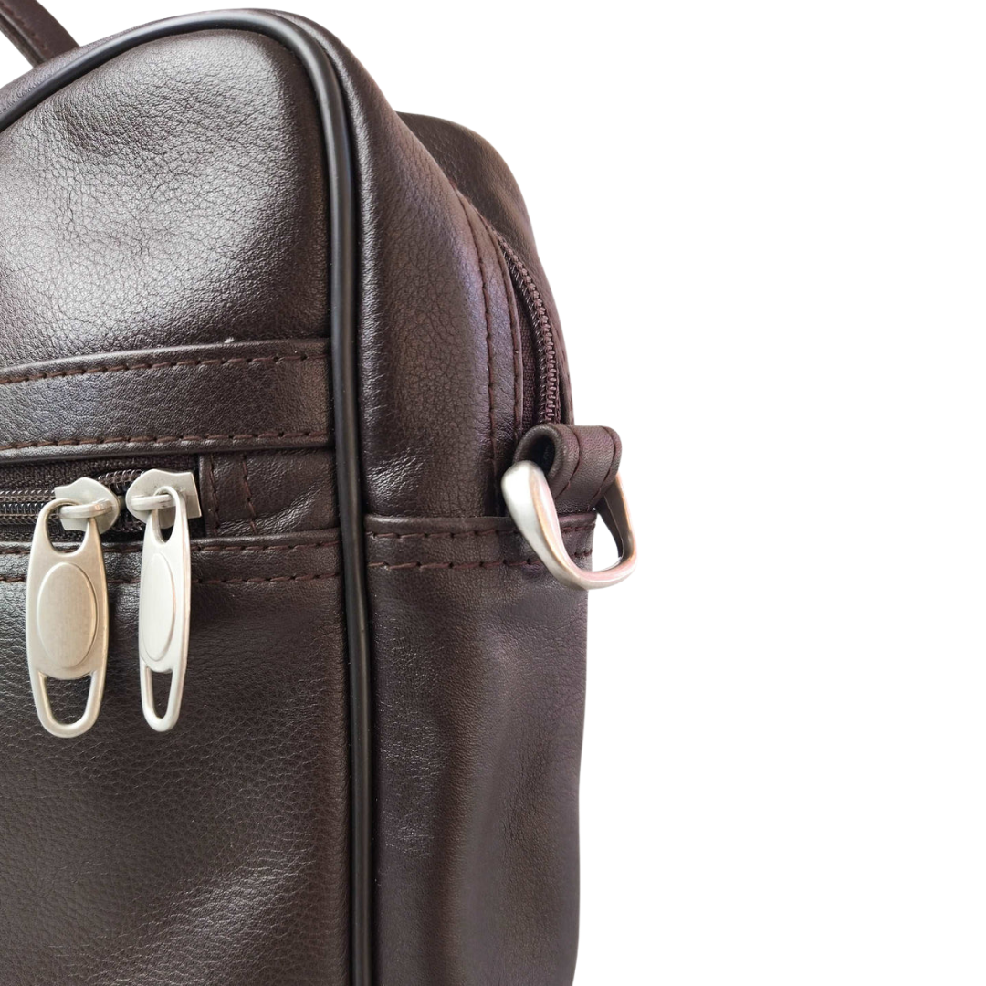 The Manager - Leather Laptop Bag (Brown)