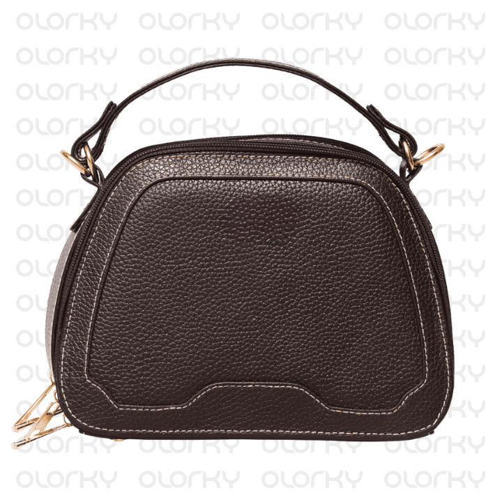 Nyra - Brown Leather Hand Bag