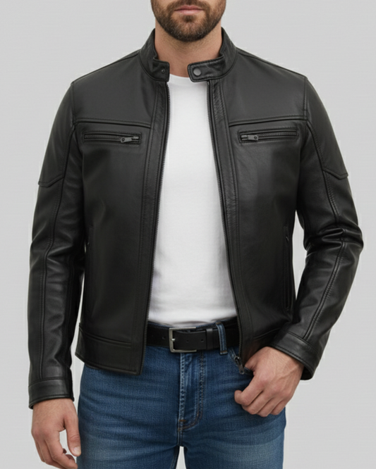 Rocco - (Black) Sheep Leather Jacket