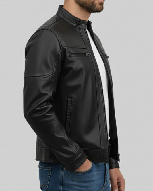 Rocco - (Black) Sheep Leather Jacket