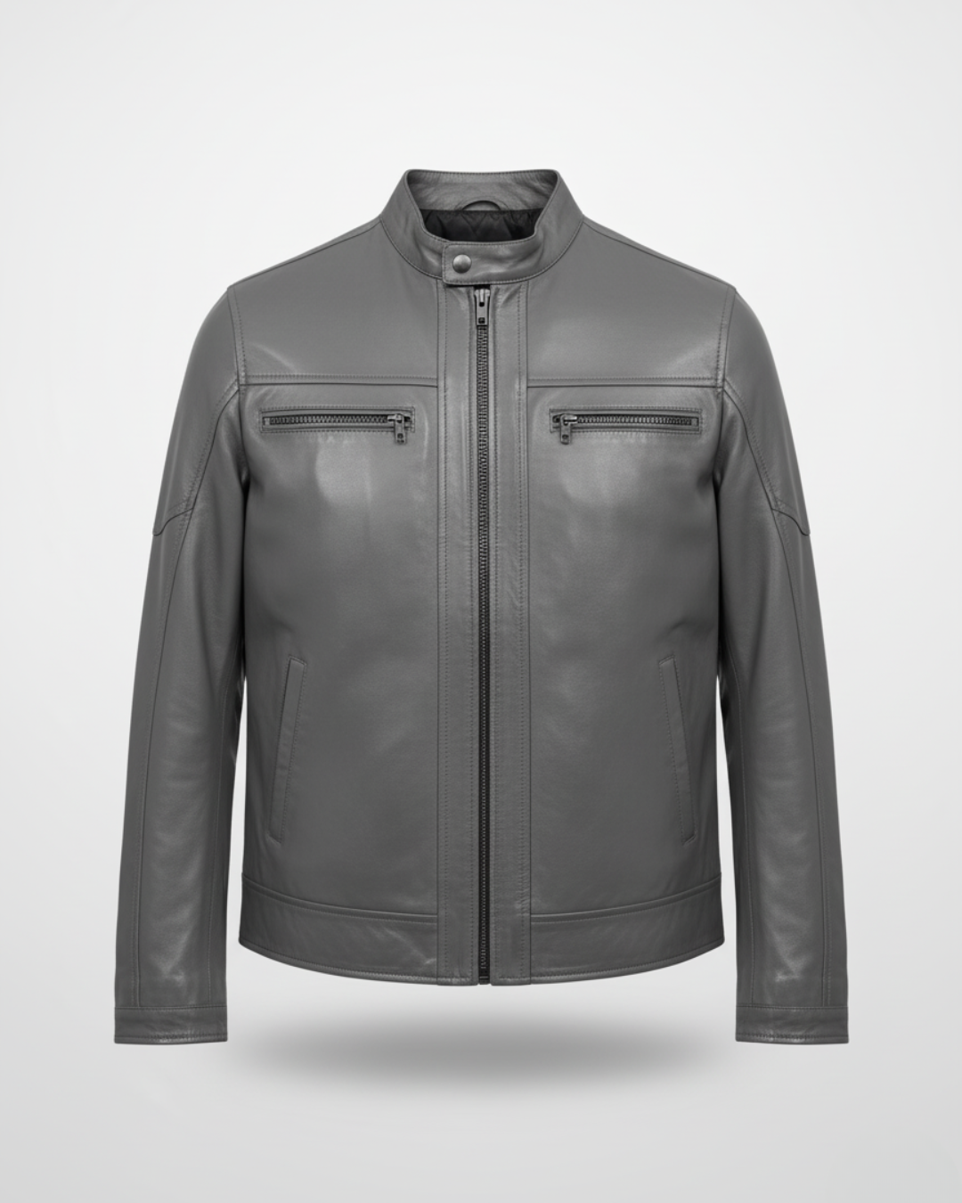 Rocco - (Grey) Sheep Leather Jacket