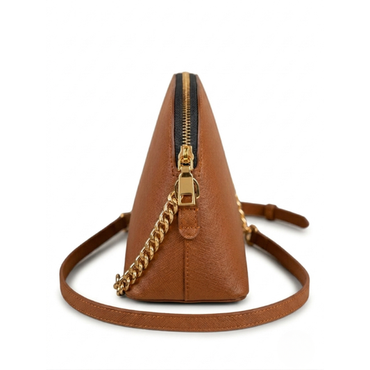 Zara - Tan Leather Shoulder Bag