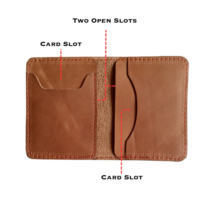 Fury - Leather cardholder - Tan