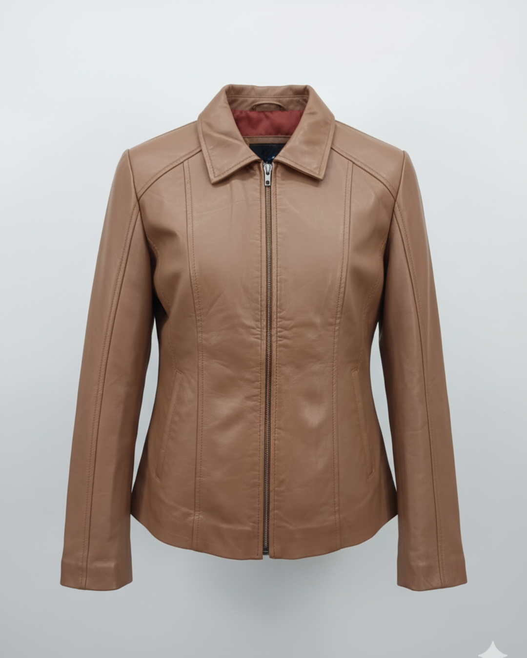 Ava - (Tan) Sheep Leather Jacket