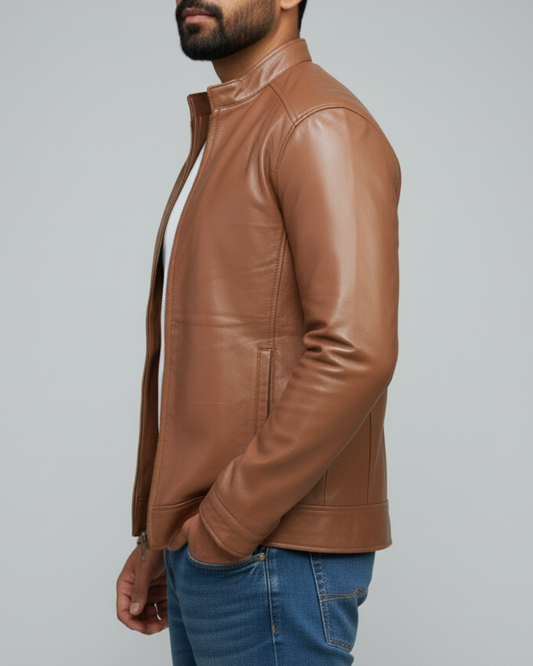 Phantom - (Tan) Sheep Leather Jacket
