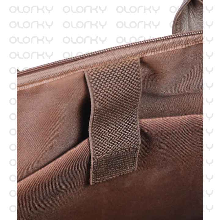 Alpine Leather Laptop Bag - Brown