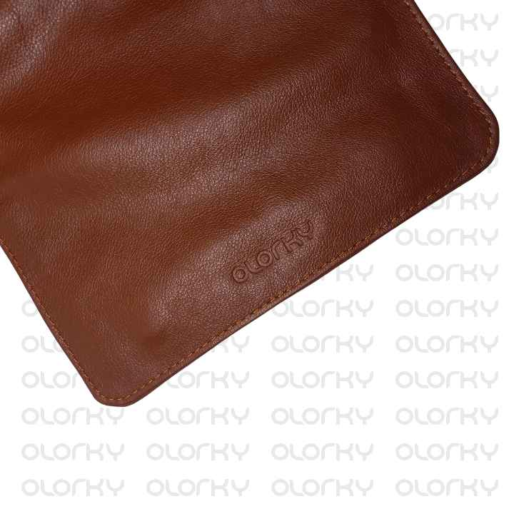 TAN Leather Crossbody Bag