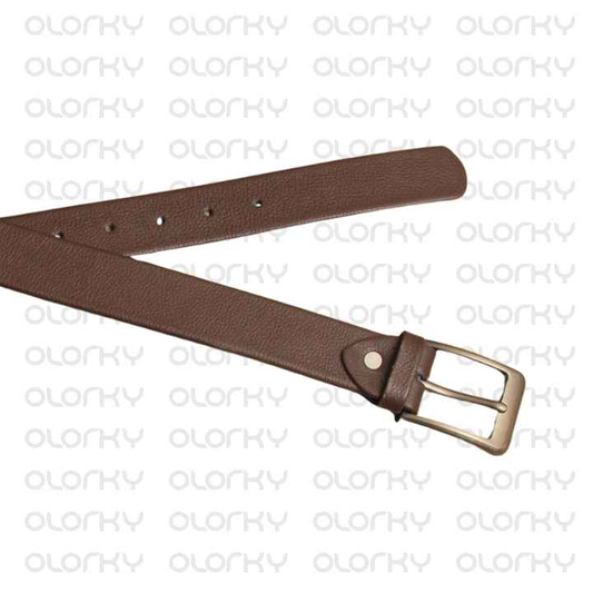 Grace Leather Belt - Brown