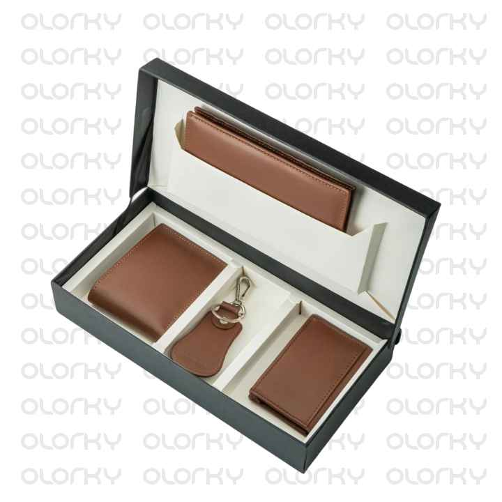 The Leather Vault Gift Box - Mustard