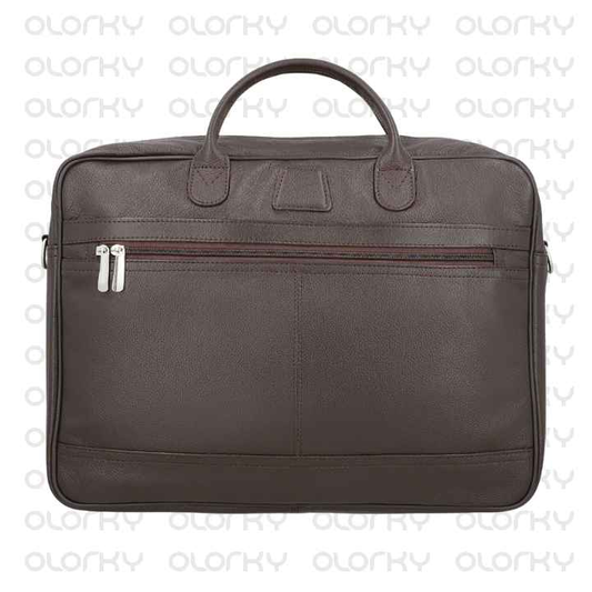 The Manager - Leather Laptop Bag (Brown)