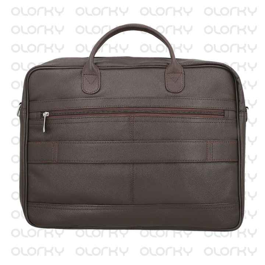 The Manager - Leather Laptop Bag (Brown)