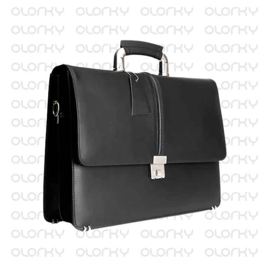 Workmate - Leather Laptop Bag (Black)