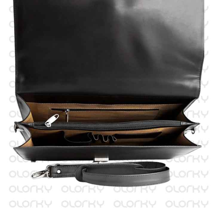 Workmate - Leather Laptop Bag (Black)