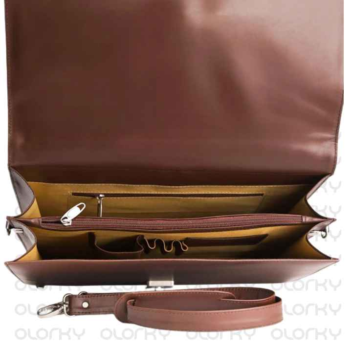 Workmate - Leather Laptop Bag (Brown)