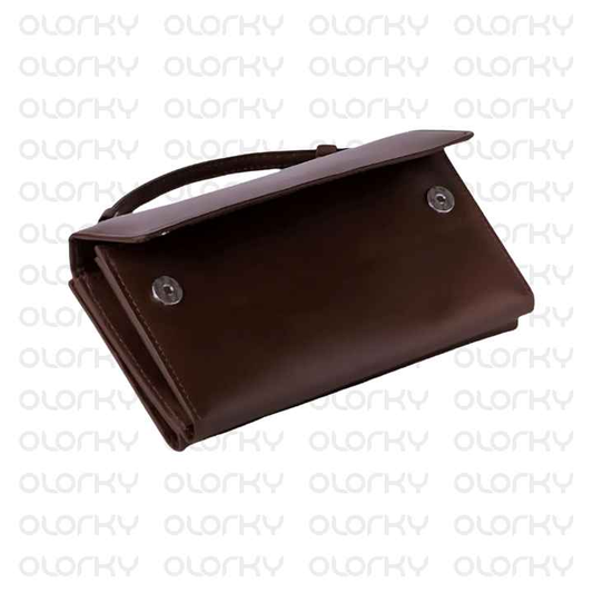 Diva Clutch - Brown
