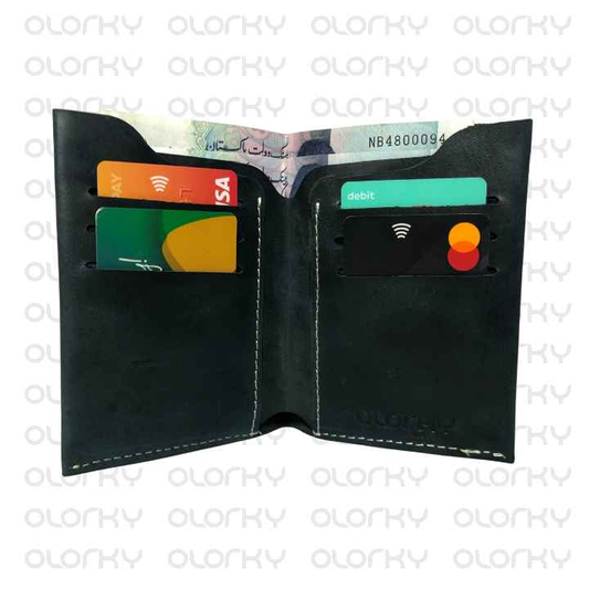 The Navy Navigator | Bifold Boss | Bifold Leather Wallet