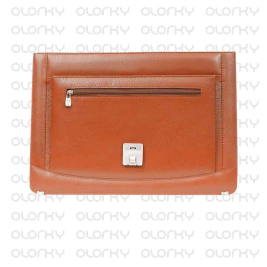 Brown CEO Messenger Leather Laptop Bag