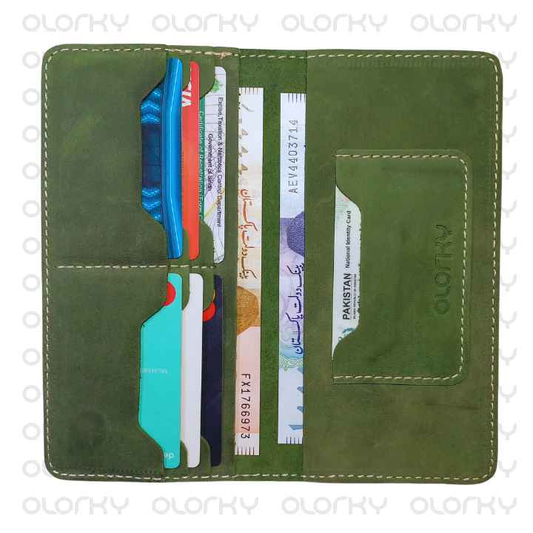 The Dew Drop | The Infinity Wrap | Long Leather Wallet