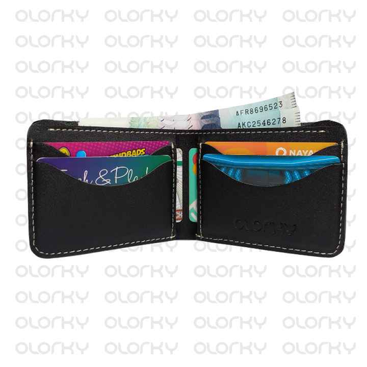 The Black Stone | The Foldinator | Leather Bifold Wallet