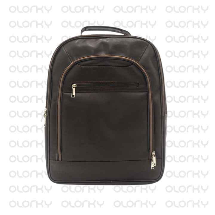 Dark Brown Brave Leather Backpack
