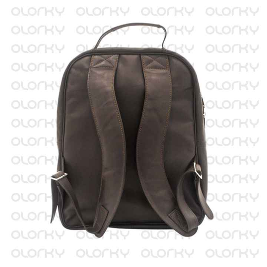 Dark Brown Brave Leather Backpack