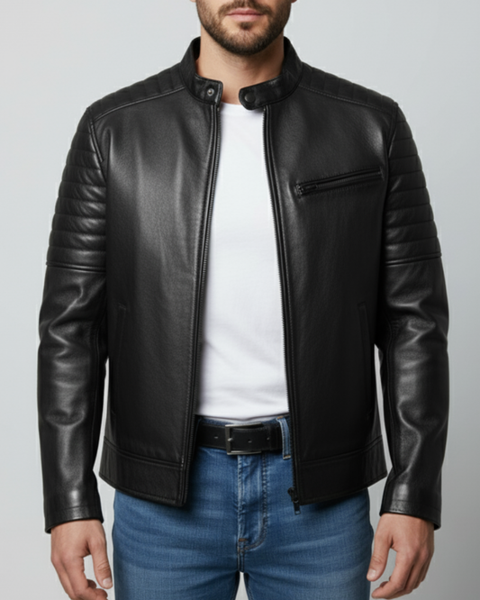 Puff - (Black) Sheep Leather Jacket