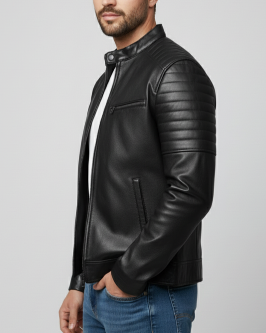 Puff - (Black) Sheep Leather Jacket