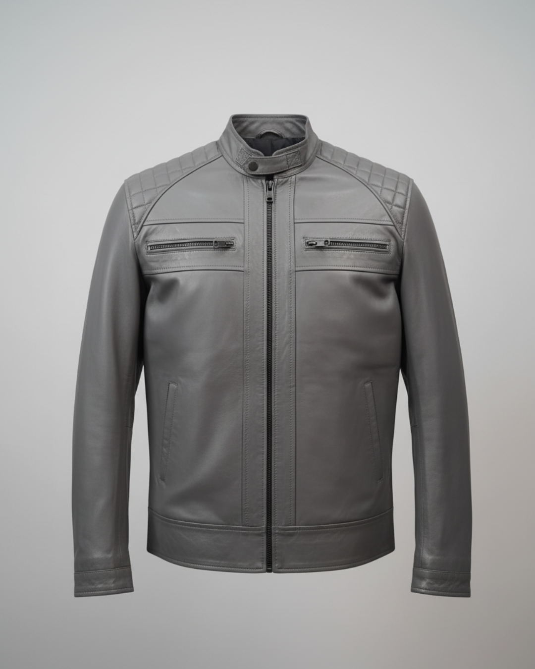 Matrix - (Grey) Sheep Leather Jacket