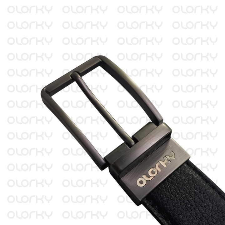 2 in 1 Reversible Leather Belt - Black + Tan