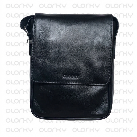 Black Leather Crossbody Bag