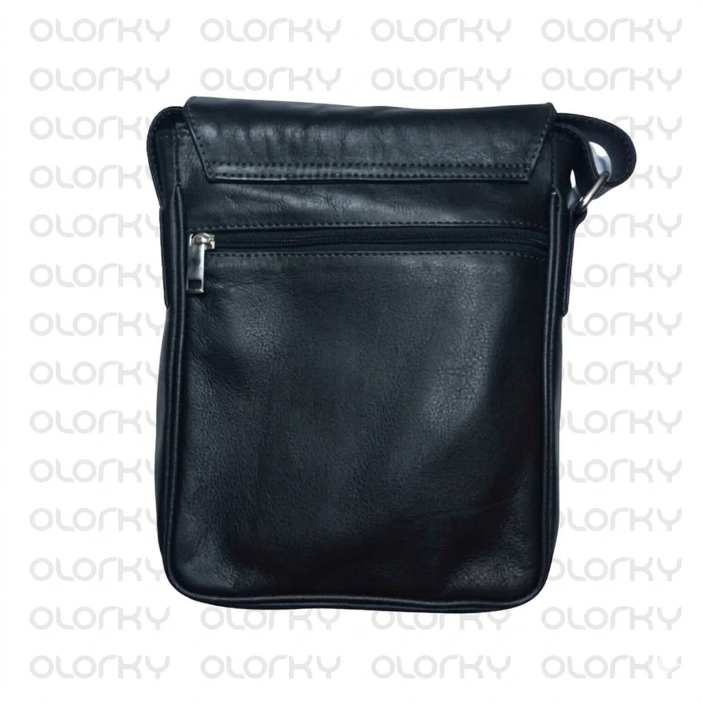 Black Leather Crossbody Bag