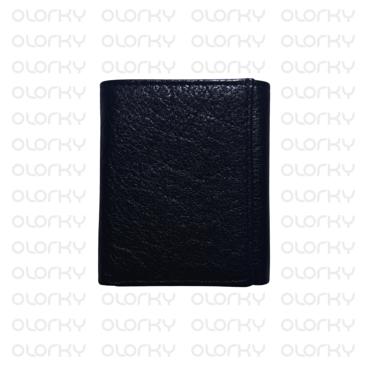 Trinity - Trifold Leather Wallet (Black)
