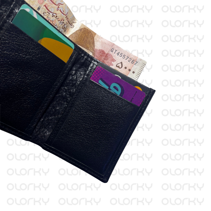 Trinity - Trifold Leather Wallet (Black)