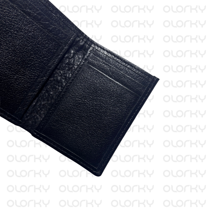 Trinity - Trifold Leather Wallet (Black)