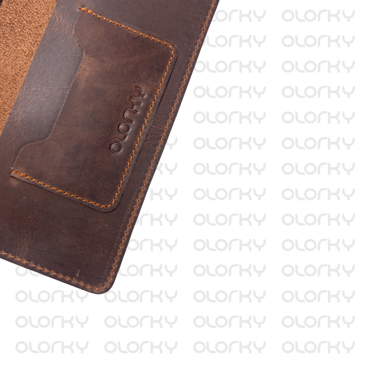 Infinity - Leather Long Wallet - Ash Brown