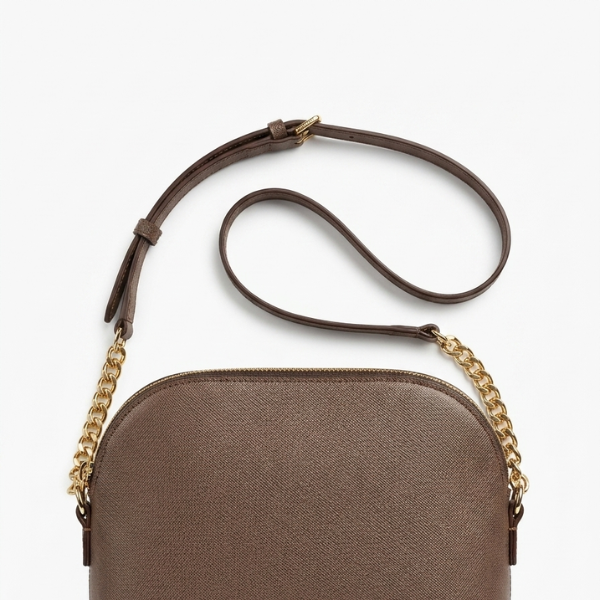 Zara - Brown Leather Shoulder Bag