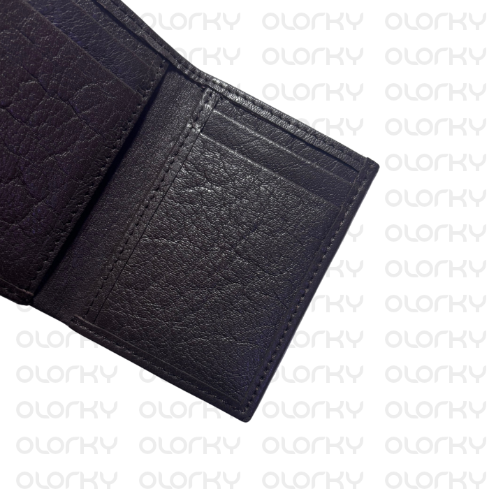 Trinity - Trifold Leather Wallet (Dark Brown)
