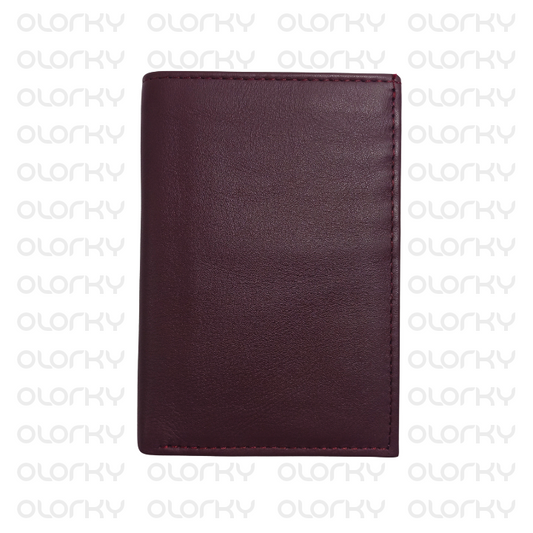 Cashlet Bifold Leather Wallet - Burgundy