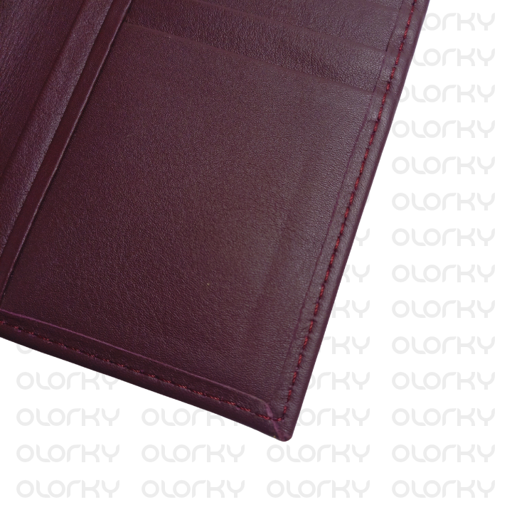 Cashlet Bifold Leather Wallet - Burgundy