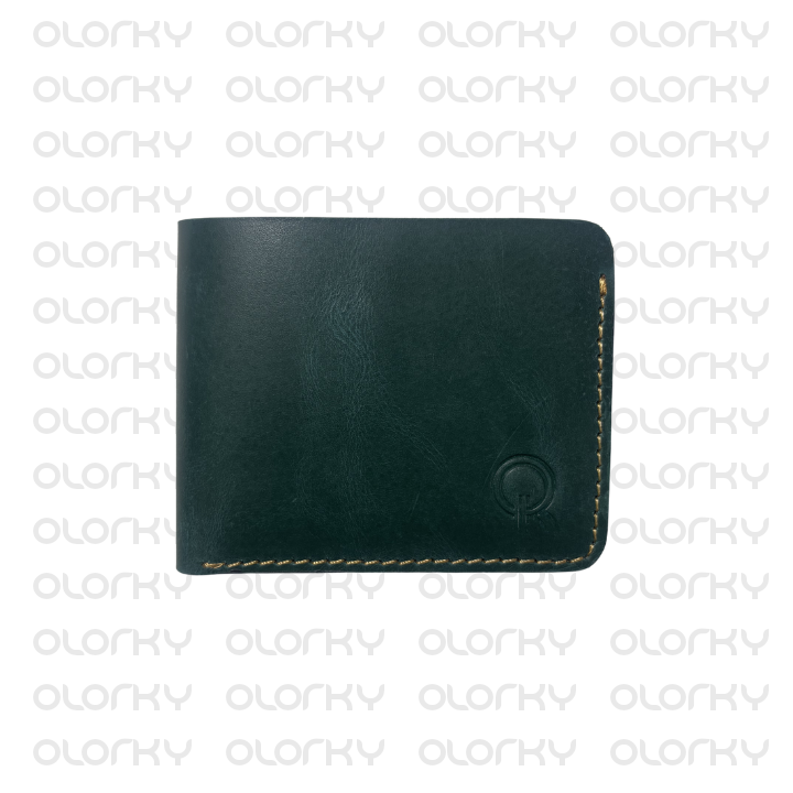 The Foldinator - Bifold Leather Wallet - Green