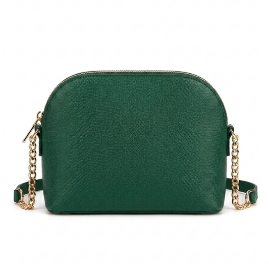 Zara - Green Leather Shoulder Bag